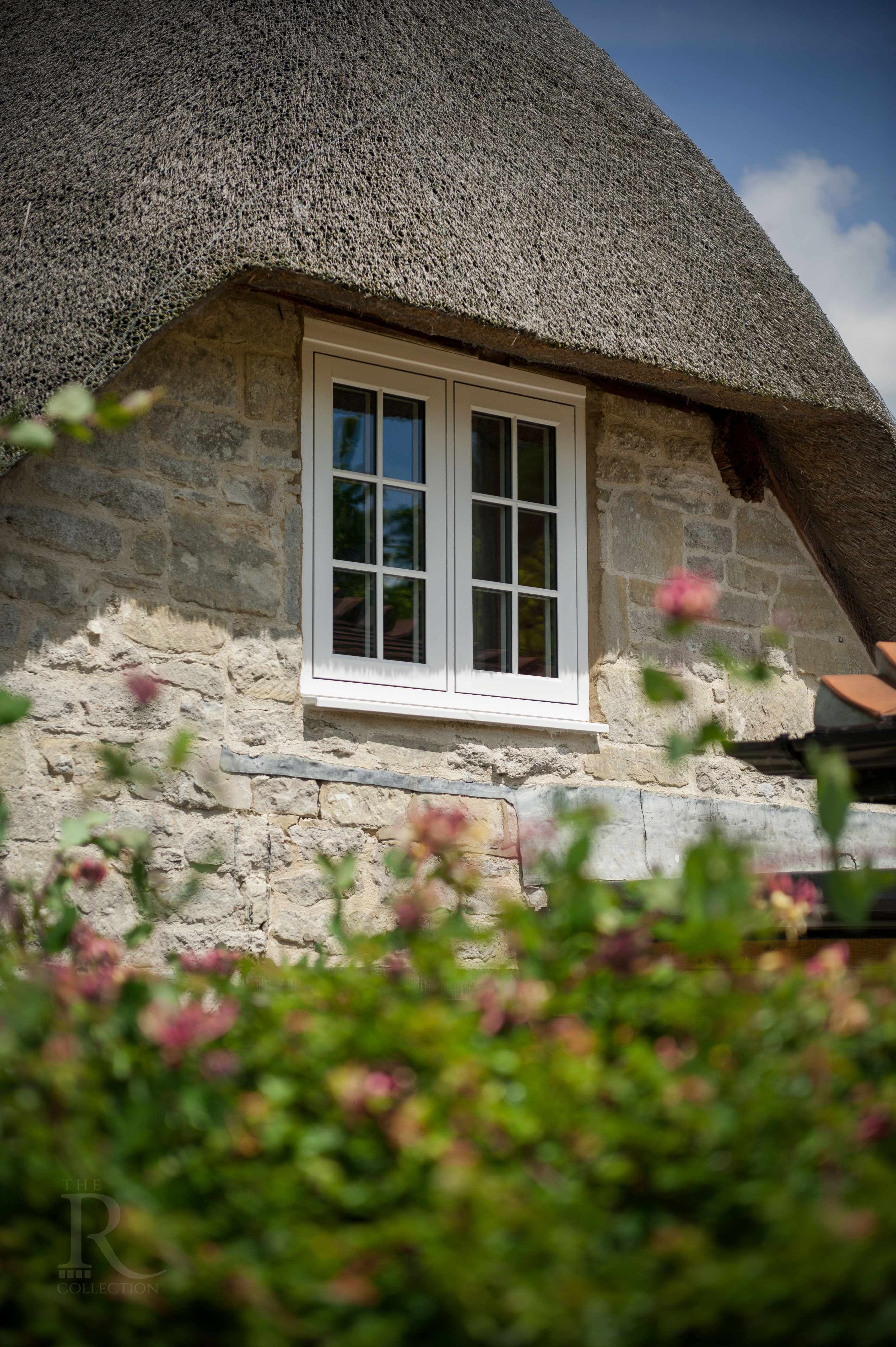 Residence 9 flush window installed in a traditional property by Cedar Views